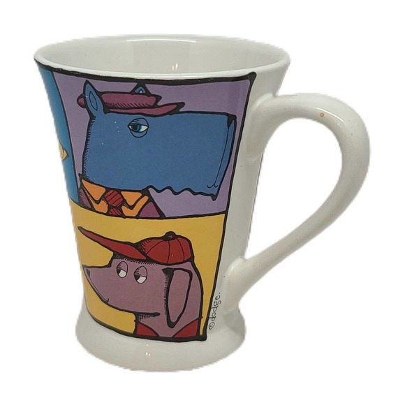 Ursula Dodge Adventure Dog Coffee Mug Tea Cup Cartoon Artist for Signature - Picture 4 of 7